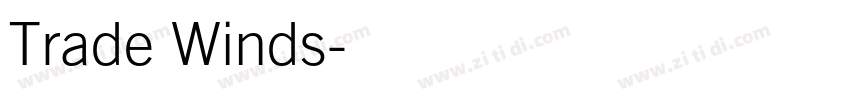 Trade Winds字体转换